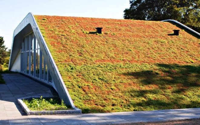 bjarke ingles, hill house, m2 homes, green roofed home, green roof, sustainable architecture, green building