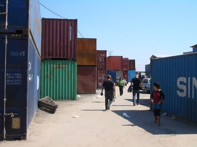 Dordoy Bazaar, bazaar, kyrgyzstan, shipping containers, cargotecture, green building, green design