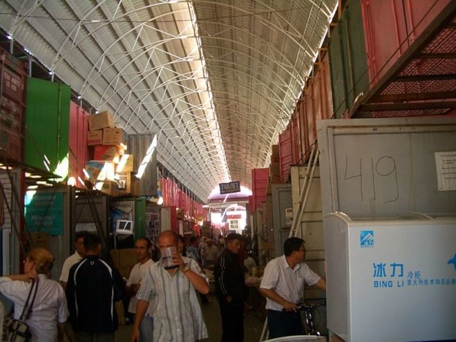 Dordoy Bazaar, bazaar, kyrgyzstan, shipping containers, cargotecture, green building, green design