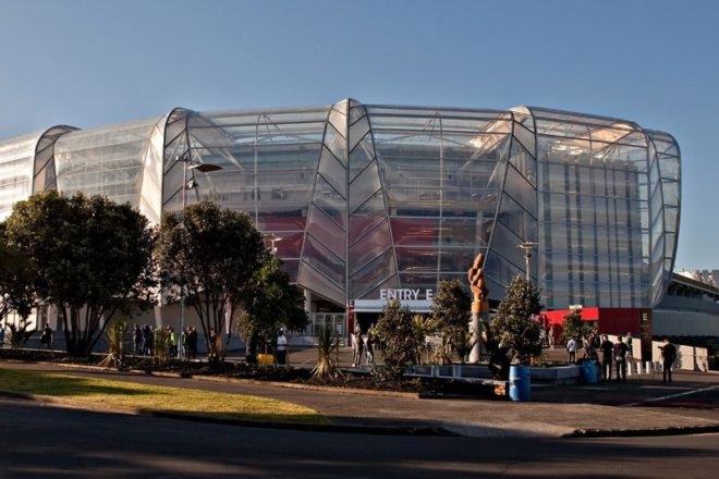 eden park, new zealand, populous, eco stadium, sports stadium