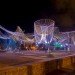 exhale pavilion, rachely rotem, phu hoang, art basel miami beach, art installation, glowing ropes