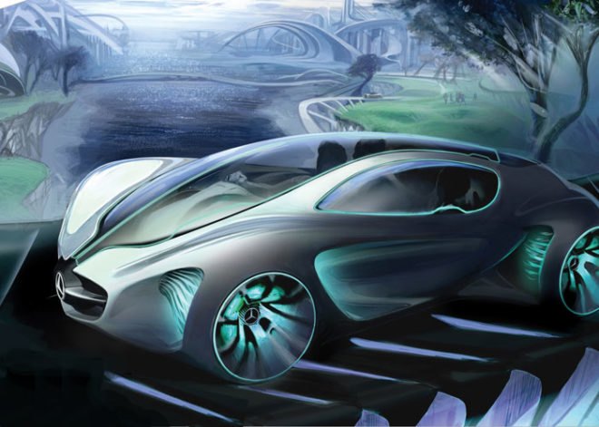 green vehicles, green automobiles, green car of the future, green concept car, environmental vehicles, concept cars, gas free vehicles, petroleum free vehicles, mercedes benz concept car, biome, la auto show, la auto show design challenge