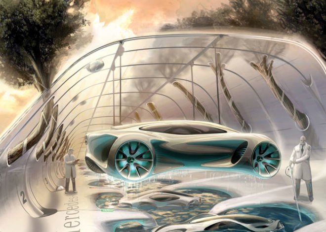 green vehicles, green automobiles, green car of the future, green concept car, environmental vehicles, concept cars, gas free vehicles, petroleum free vehicles, mercedes benz concept car, biome, la auto show, la auto show design challenge
