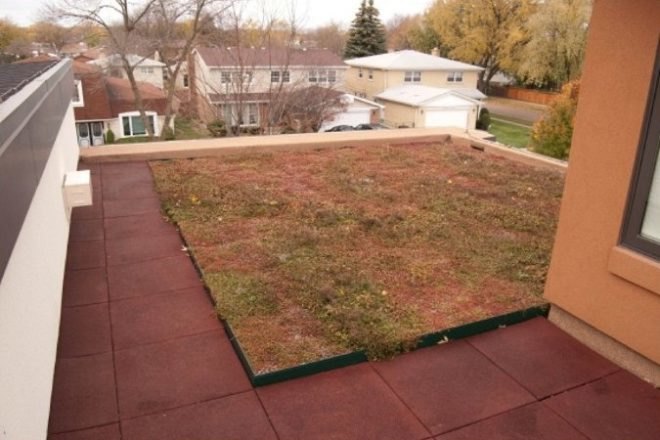 helenowski residence, green renovation, leed home, green roof, zero energy, chicago, green home, eco home