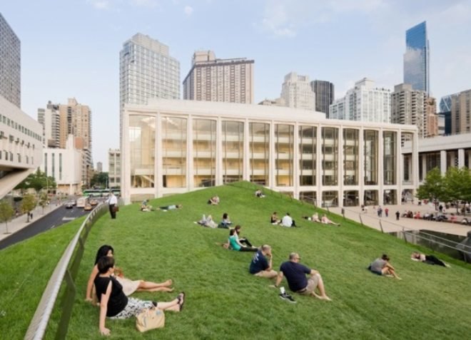 hypar pavilion, lincoln center, Diller Scofidio + Renfro, green roof, lincoln ristorante, green building, sustainable architecture