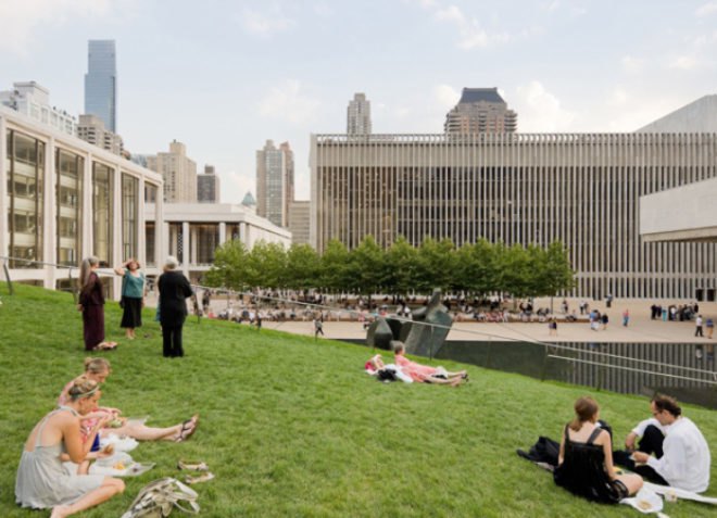hypar pavilion, lincoln center, Diller Scofidio + Renfro, green roof, lincoln ristorante, green building, sustainable architecture