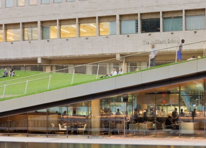 hypar pavilion, lincoln center, Diller Scofidio + Renfro, green roof, lincoln ristorante, green building, sustainable architecture
