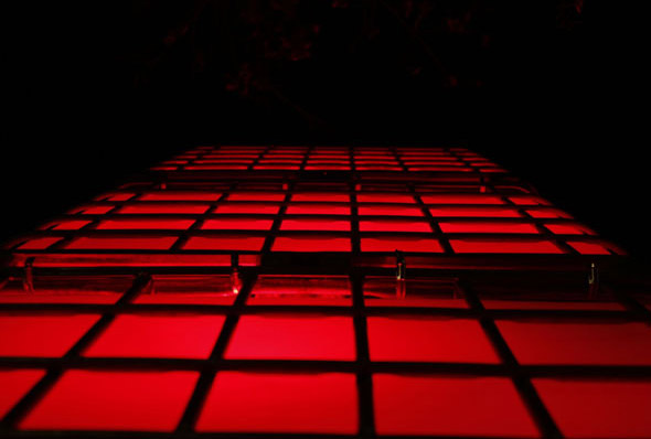 Kubik, Vienna, Votivkirche, kubikwien, recycled water tanks, recycled design, green design, eco design, sustainable design, upcycled design, water tanks, recycled club, light room installation, water tank