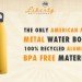 liberty bottles, recycled materials, usa made, water bottle, recycled aluminum water bottle