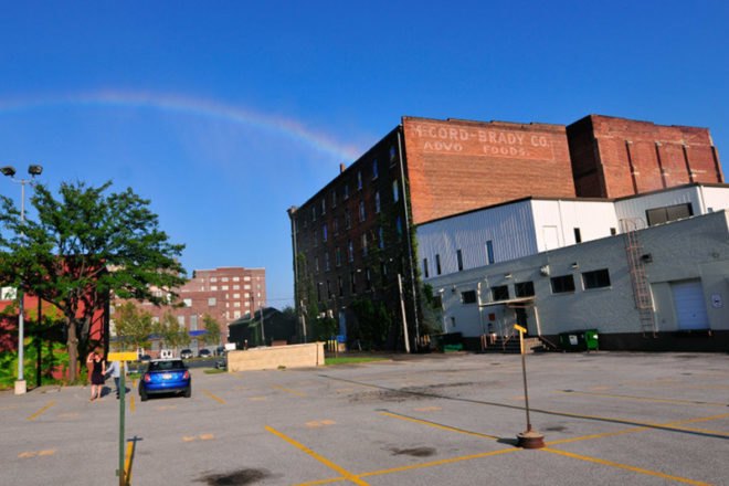 michael jones mckean, the rainbow project, artificial rainbow, rainwater, solar power, bemis center, eco art