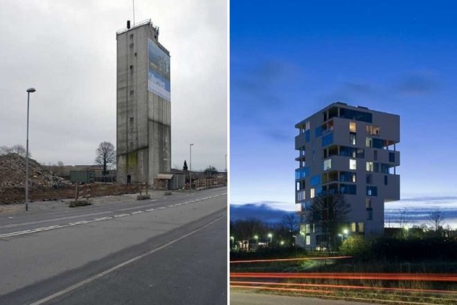 siloetten, cf moller, denmark, abandoned silo, adapative reuse, green renovation, green building, sustainable architecture