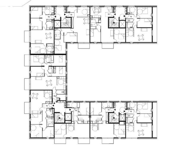 social housing project, bondy, paris, atelier du pont, green building, sustainable architecture