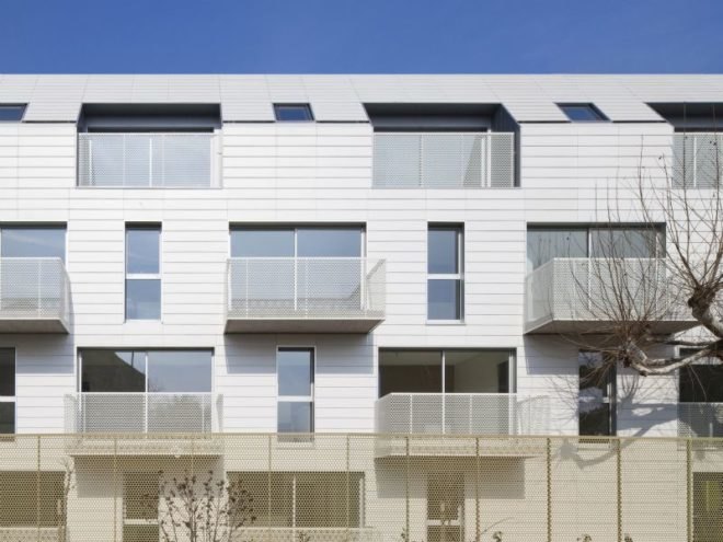 social housing project, bondy, paris, atelier du pont, green building, sustainable architecture