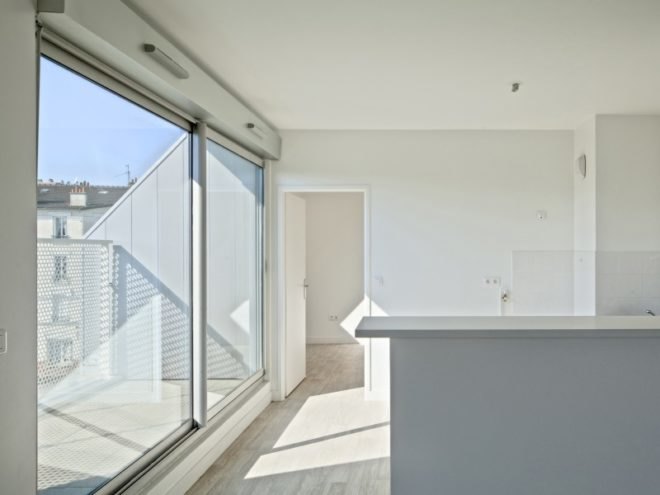 social housing project, bondy, paris, atelier du pont, green building, sustainable architecture