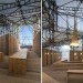 studio east dining, carmody groarke, london, pop up restaurant, recycled materials, green design, sustainable architecture