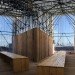 studio east dining, carmody groarke, london, pop up restaurant, recycled materials, green design, sustainable architecture