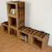 recycled cardboard, modular shelves, danny gilles, recycled cardboard shelves, recycled materials, green furniture
