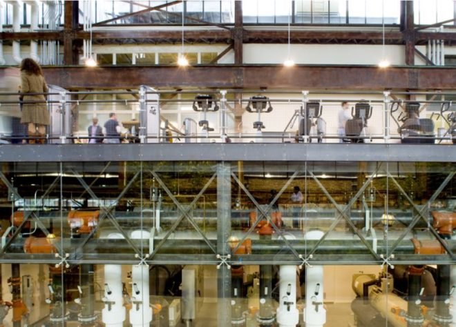 Urban Outfitters Headquarters, Meyer Scherer & Rockcastle, green renovation, adaptive reuse, green design, sustainable architecture