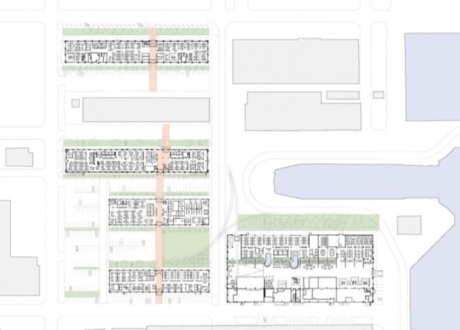 Urban Outfitters Headquarters, Meyer Scherer & Rockcastle, green renovation, adaptive reuse, green design, sustainable architecture