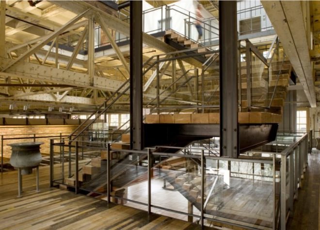 Urban Outfitters Headquarters, Meyer Scherer & Rockcastle, green renovation, adaptive reuse, green design, sustainable architecture