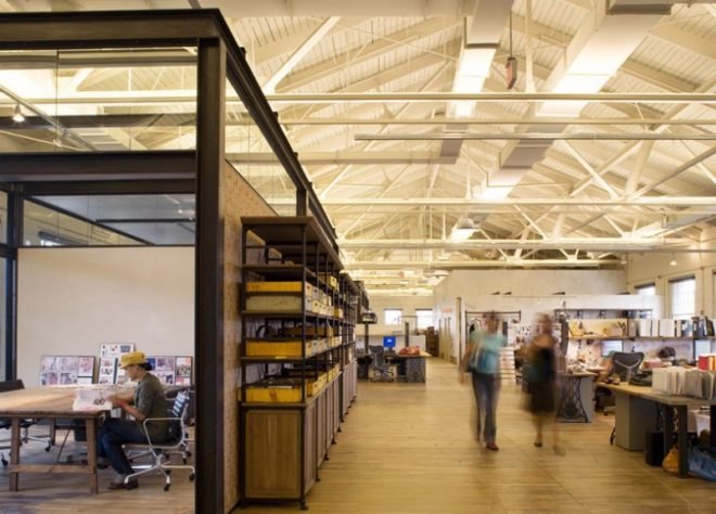 Urban Outfitters Headquarters, Meyer Scherer & Rockcastle, green renovation, adaptive reuse, green design, sustainable architecture