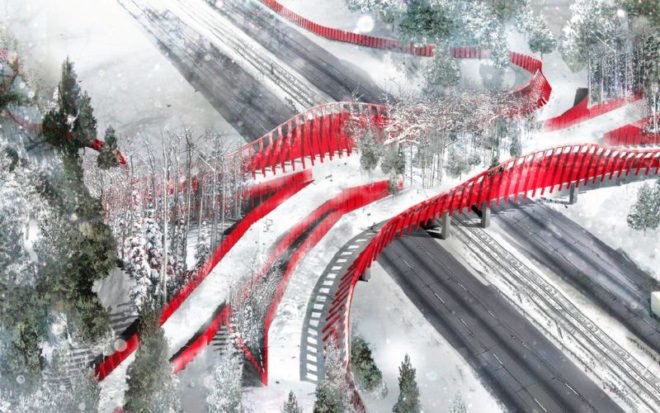 wildlife crossing, design competition, native vegetation, green design, sustainable architecture