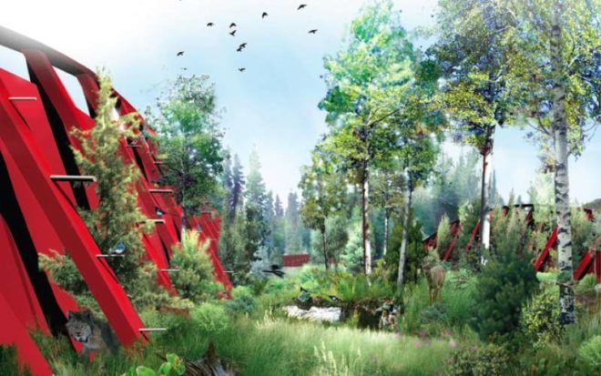 wildlife crossing, design competition, native vegetation, green design, sustainable architecture