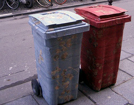 street art, c. finley, wallpapered dumpster project, christine finley, recycled materials, urban renewal, overconsumption, graffiti, urban art
