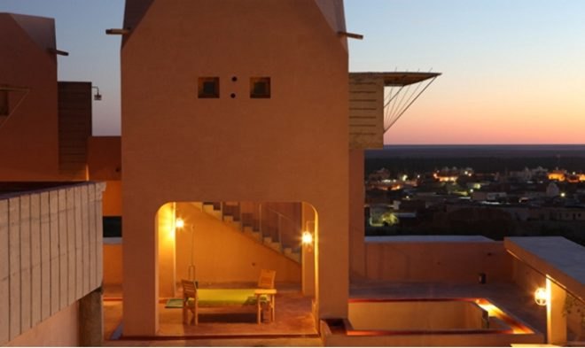 Local hotel design, Dar HI, Tunisia green hotel, African green hotel, eco tourism, Matali Crasset, localy sourced building materials, green hotel design, palm furniture, palm fiber,