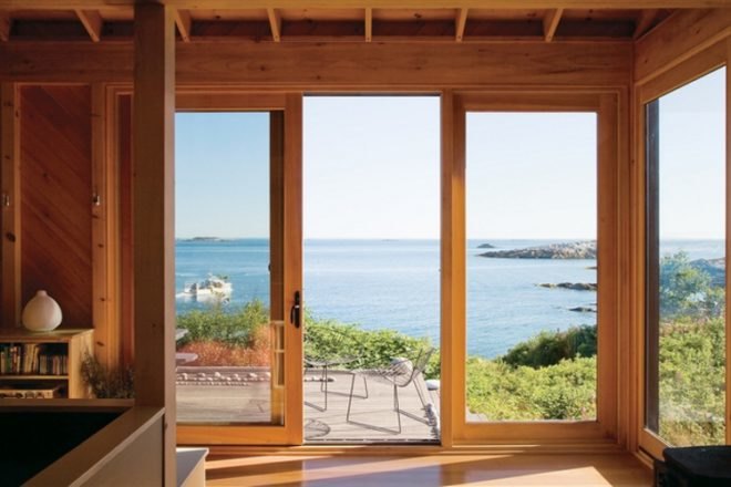 green building maine, maine retreat cabin, off grid retreat, off-grid, rain catchment, Solar Power, sun mar, sunfrost