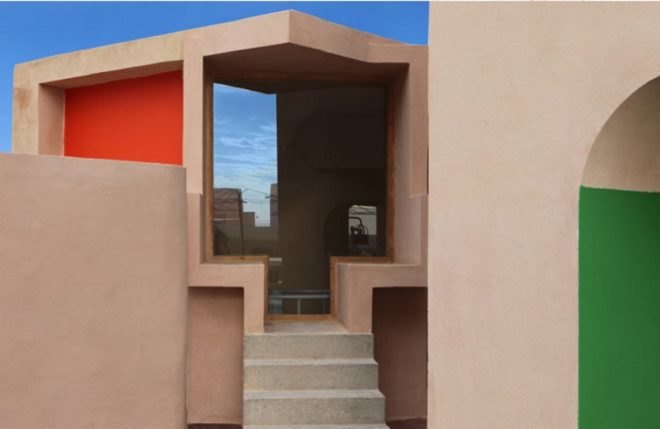 Local hotel design, Dar HI, Tunisia green hotel, African green hotel, eco tourism, Matali Crasset, localy sourced building materials, green hotel design, palm furniture, palm fiber,