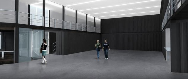 shipping container architecture, eco architecture, shipping container, green design, eco design, sustainable design, kunsthalle gwang ju, gwangju, platoon, prefab architecture, prefabricated, eco art