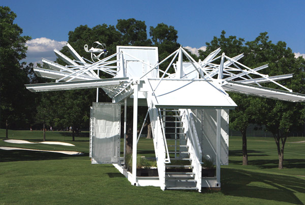 prairie hopper, pga, prefabricated archiecture, prefab, green architecture, eco architecture, anderson anderson architecture, green design, green pavilion, eco design, sustainable architecture