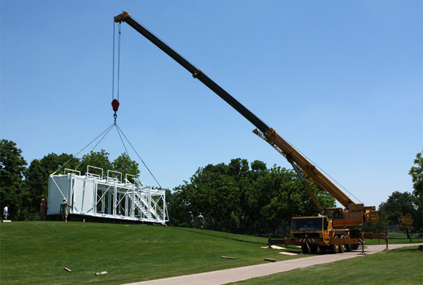 prairie hopper, pga, prefabricated archiecture, prefab, green architecture, eco architecture, anderson anderson architecture, green design, green pavilion, eco design, sustainable architecture