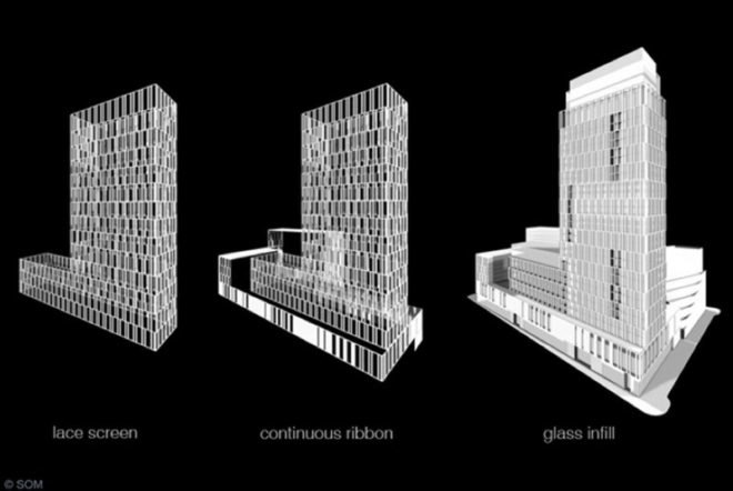 101 warren street, urban forest, som, nyc, tribeca, thomas balsley associates, 101 pine trees