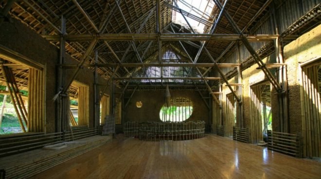 Suoi Re Village Community House in Vietnam, vietnam architecture, developing world architecture. bamboo architecture, earth wall architecture, rammed wall architecture, rammed wall construction, bamboo construction, Kiến Việt, green architecture, sustainable architecture, community building, local materials, building locally