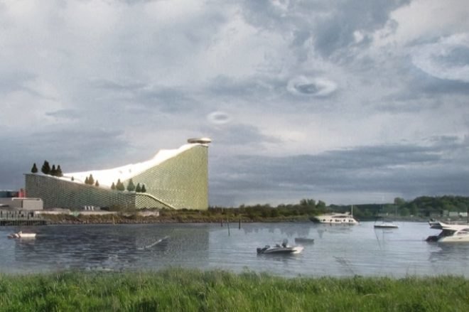 Amagerforbraending, artificial skiing, big, Bjarke Ingels Group, Copenhagen green building, energy carbon output, green energy, green sking, green smokestack, Industrial architecture, waste to energy