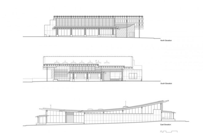 green roof, public green roof, seattle green design, green library, eco library, interior daylighting, roof top weather gauge, Northwestern green architecture, Ballard library, Bohlin Cywinski Jackson