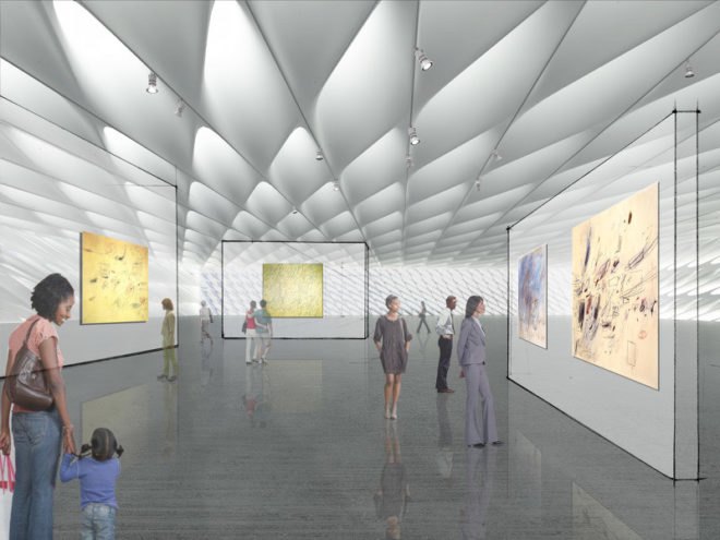 broad museum, diller scofidio + renfro, la, daylighting, broad art foundation,