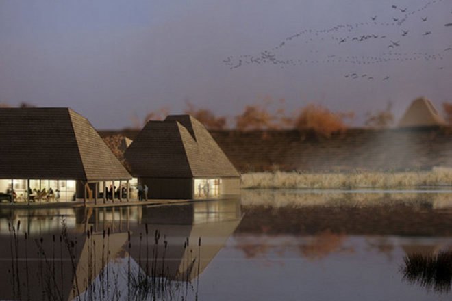 Brockholes Visitor Center, visitor centre, nature reserve, brockholes, adam khan architects, uk, breeam outstanding, green building