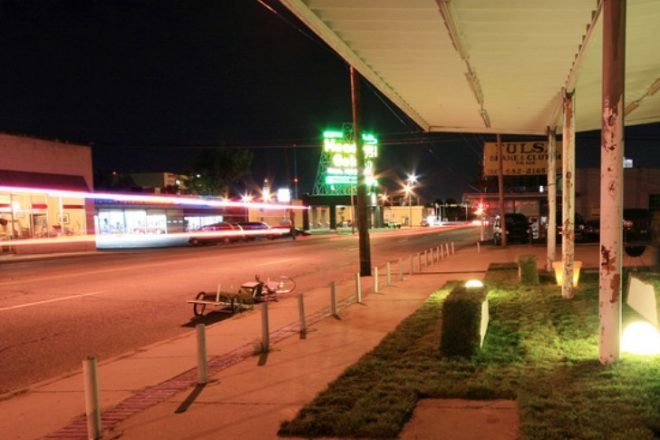 eleventh, tulsa, oklahoma, adaptive reuse, green renovation, repurposed gas station, office renovation