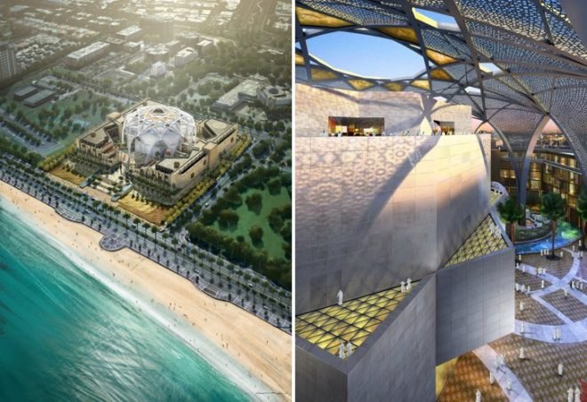 FNC Parliament, ehrlich architects, desert architecture, UAE, abu dhabi, solar passive design