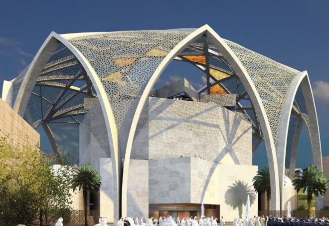 FNC Parliament, ehrlich architects, desert architecture, UAE, abu dhabi, solar passive design