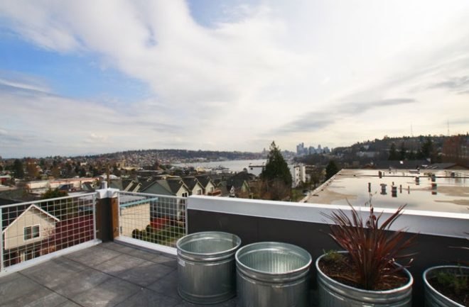 footprint at the bridge, johnston architects, eco residences, seattle, green building, rainwater collection