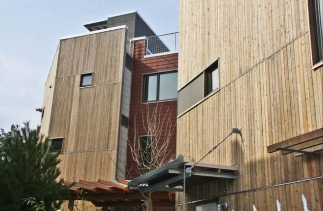 footprint at the bridge, johnston architects, eco residences, seattle, green building, rainwater collection