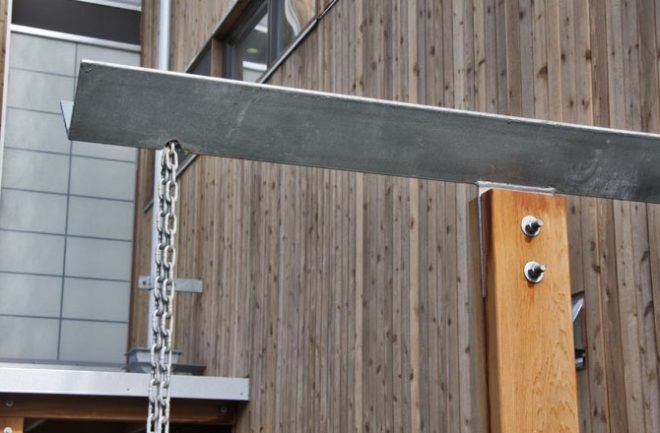footprint at the bridge, johnston architects, eco residences, seattle, green building, rainwater collection