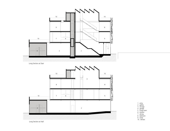 eco gallery, gallery daylighting, radiant heat, Green art gallery, green roof deck,Ogrydziak/Prillinger Architects, green roof, green gallery, natural coolinf, sawtoth roof, green home, San Fransisco Home,