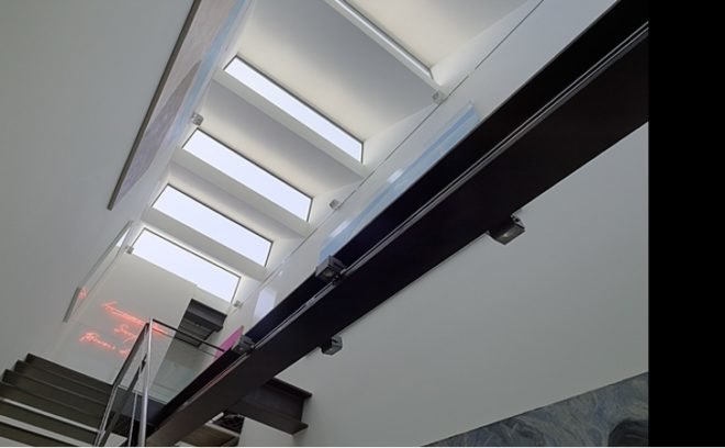 eco gallery, gallery daylighting, radiant heat, Green art gallery, green roof deck,Ogrydziak/Prillinger Architects, green roof, green gallery, natural coolinf, sawtoth roof, green home, San Fransisco Home,