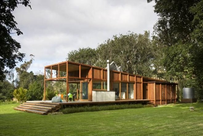 great barrier island, eco house, flood proof house, Crosson Clarke Carnachan architect, new zealand, eco house