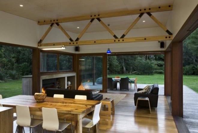 great barrier island, eco house, flood proof house, Crosson Clarke Carnachan architect, new zealand, eco house